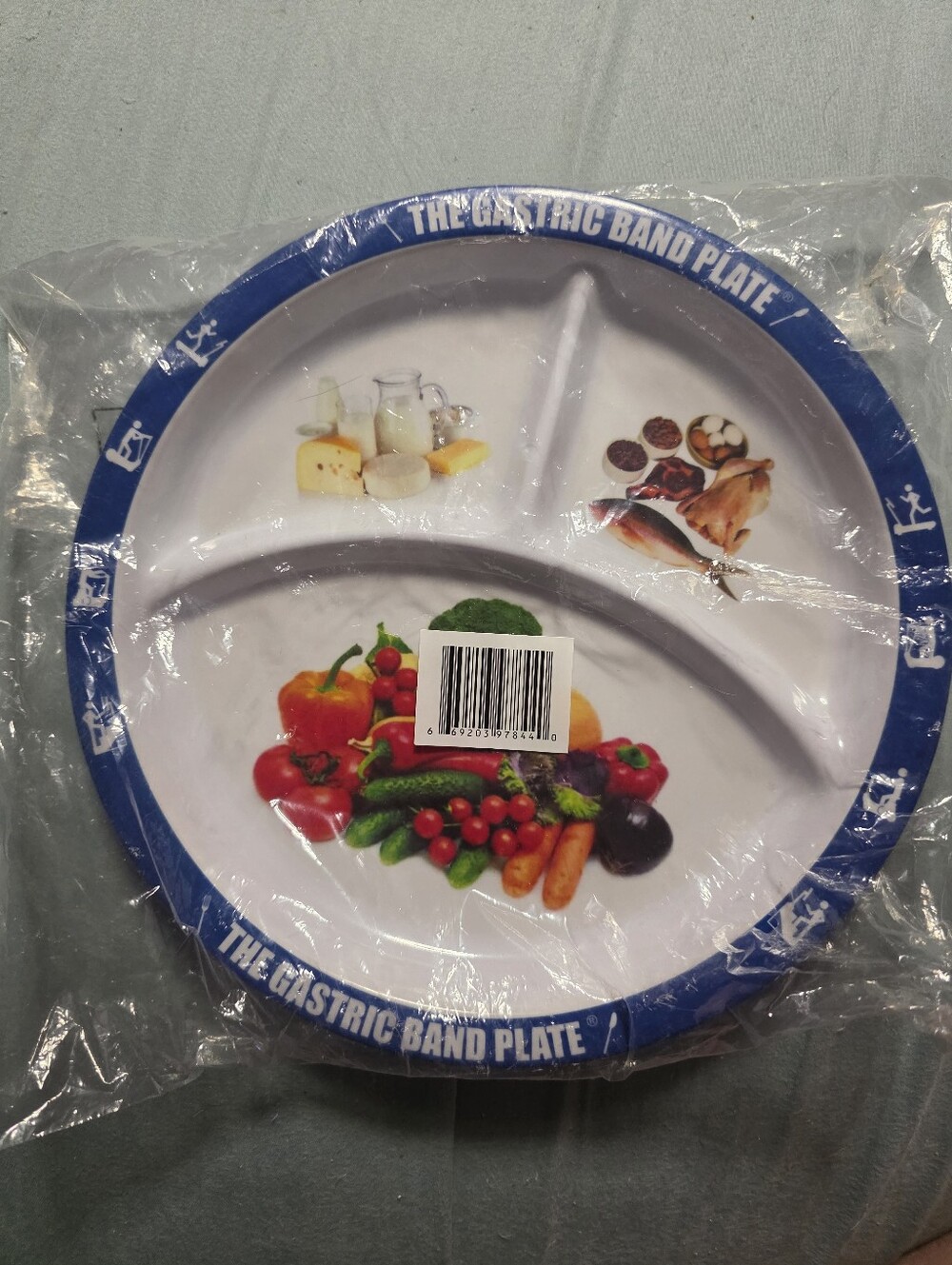 New The Gastric Band Plate Bariatric Diet Portion Control Weight Loss Plate